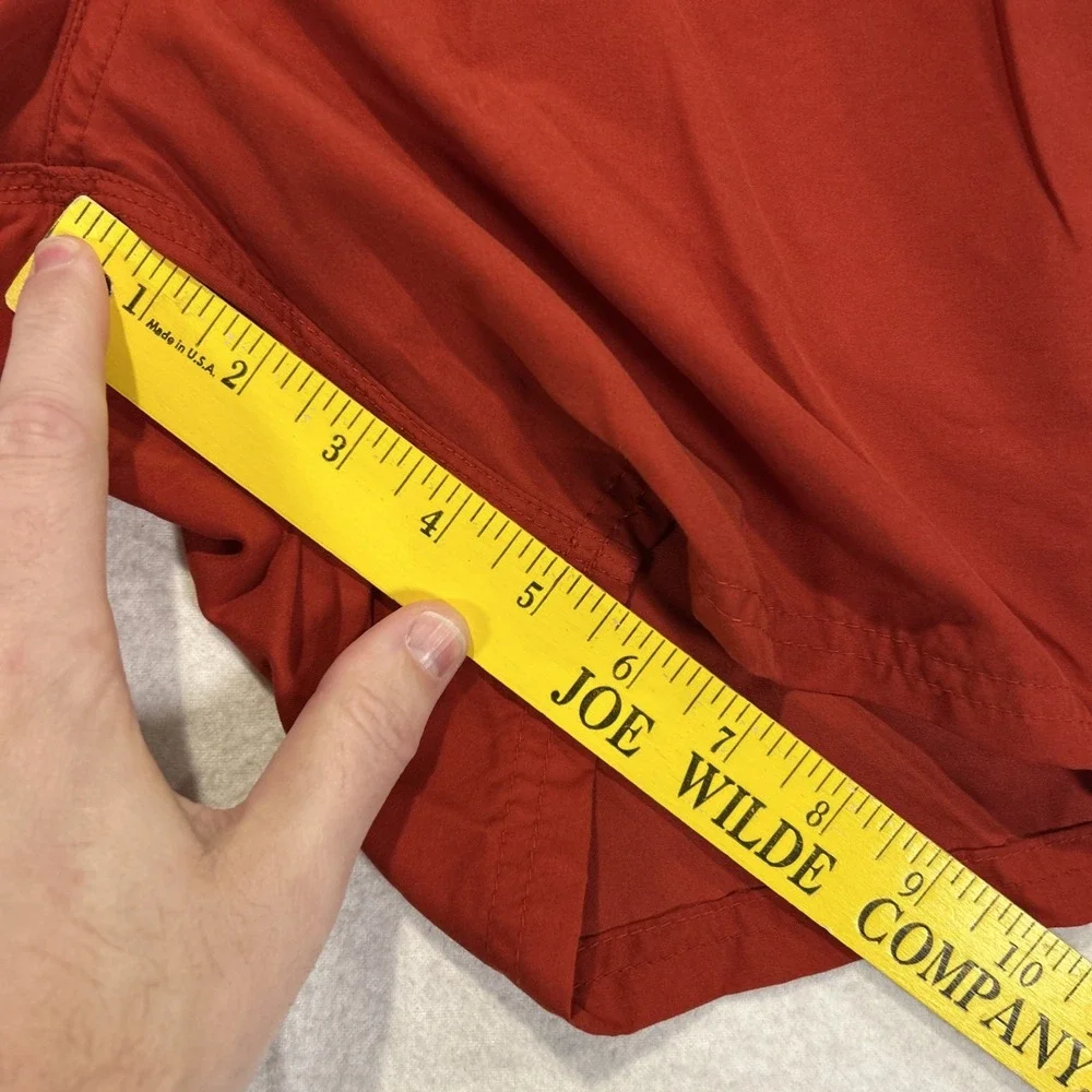 Vintage Nike Swim Shorts Mens XL Red Trunks Lined Drawstring Logo Pockets